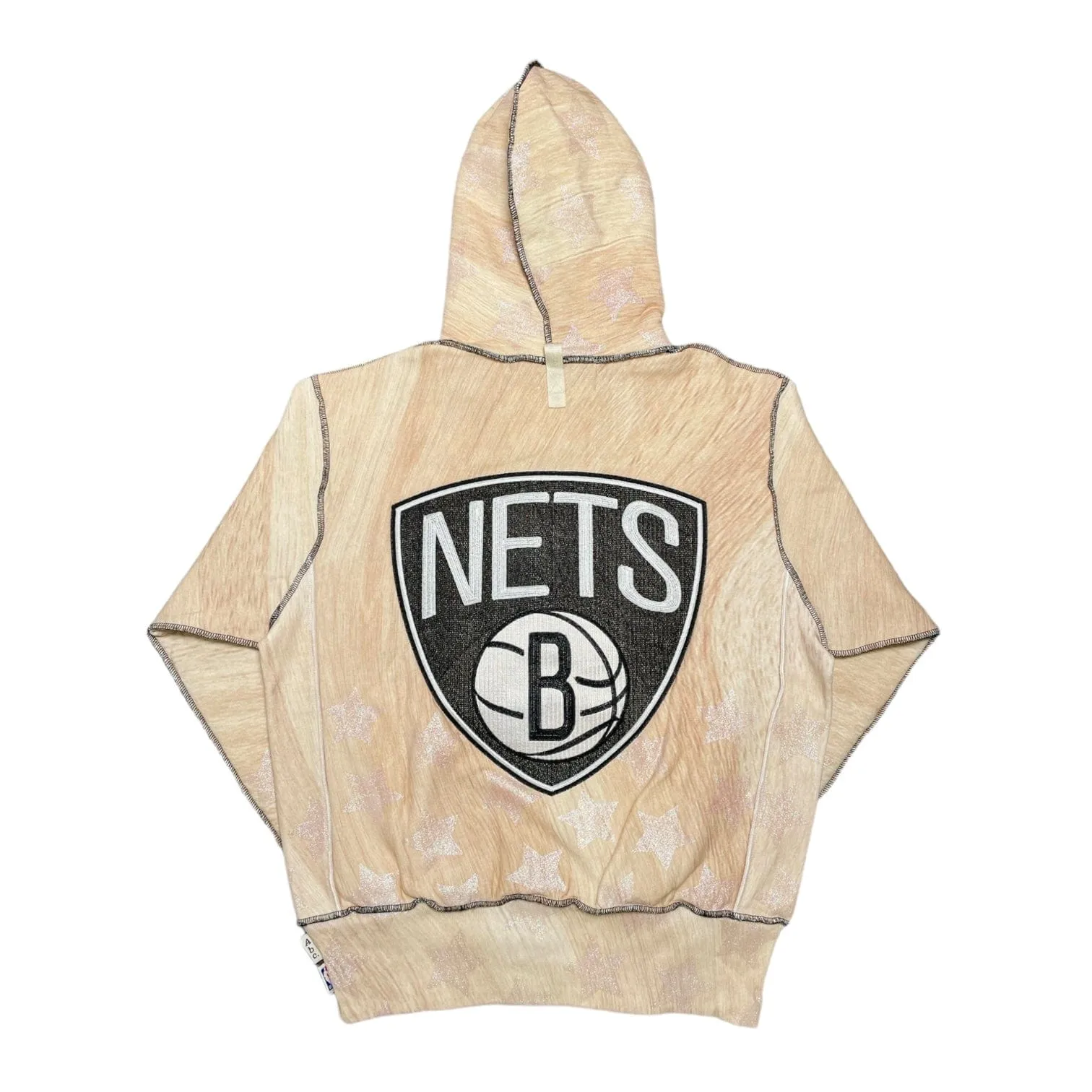 Advisory Board Crystals x NBA Brooklyn Nets Hooded Sweatshirt Wood Grain