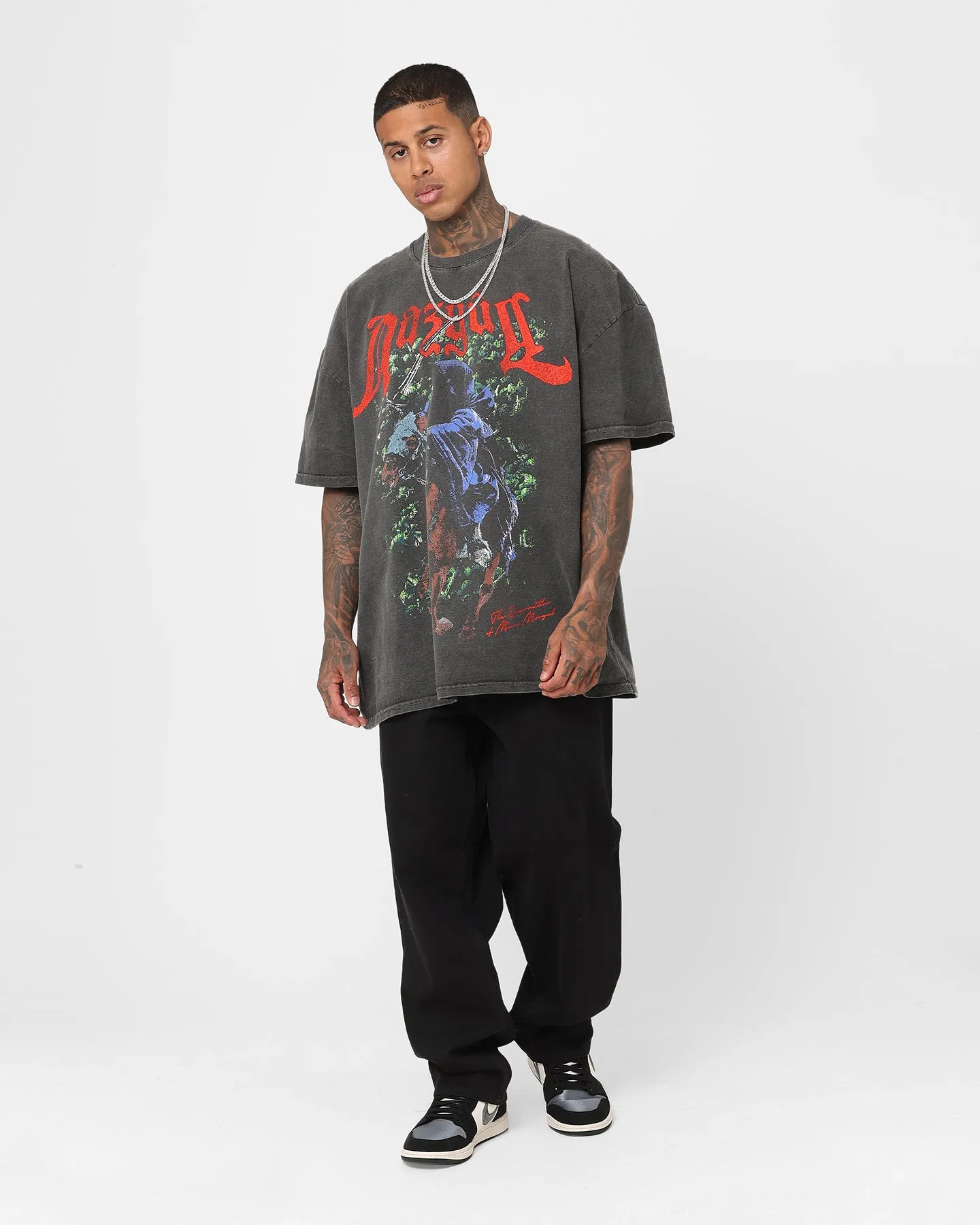 American Thrift X The Lord Of The Rings Nazgul Heavyweight Vintage T-Shirt Black Wash