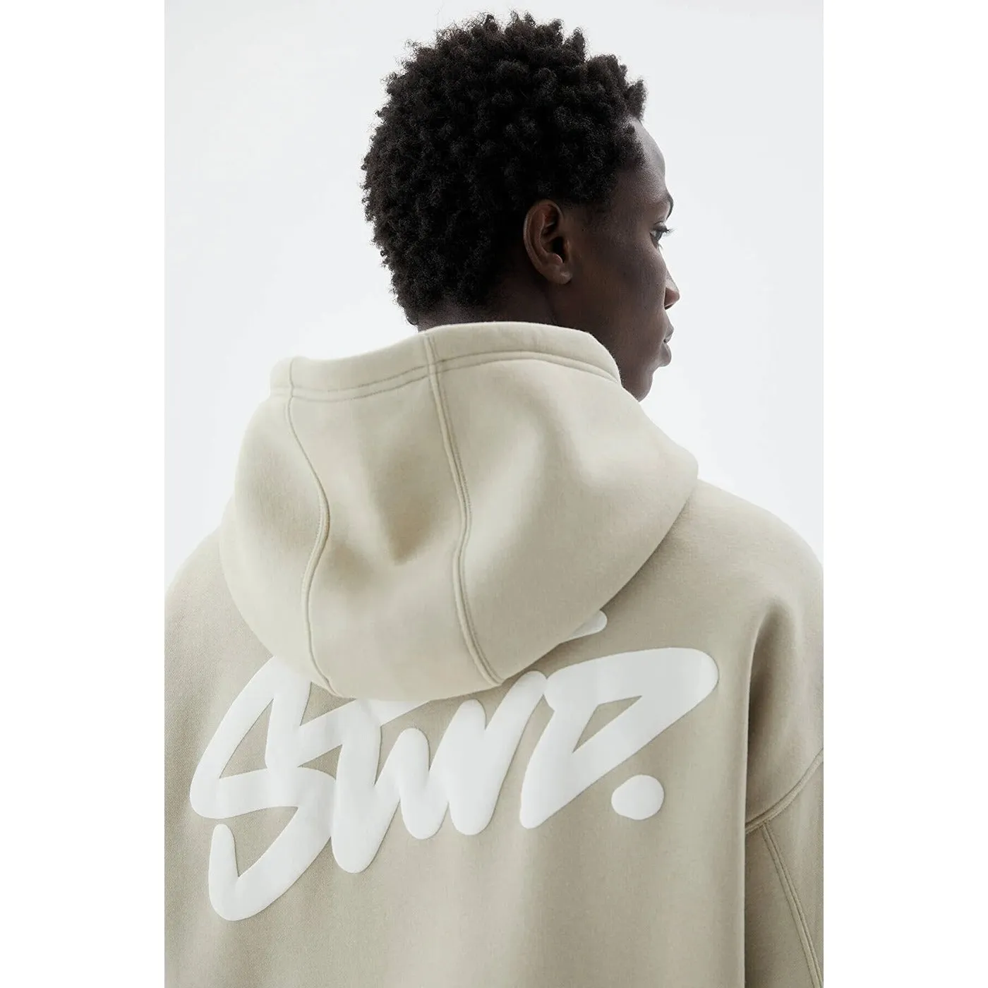 Beige STWD Logo Hooded Sweatshirt