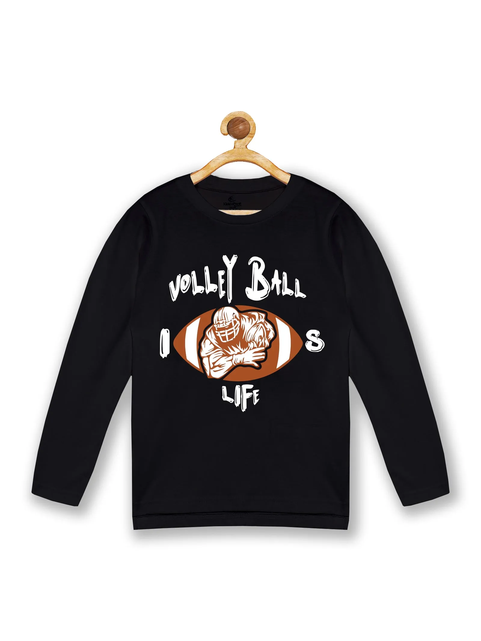 Boy's Printed Full Sleeve Round Neck Tee Pack of 2