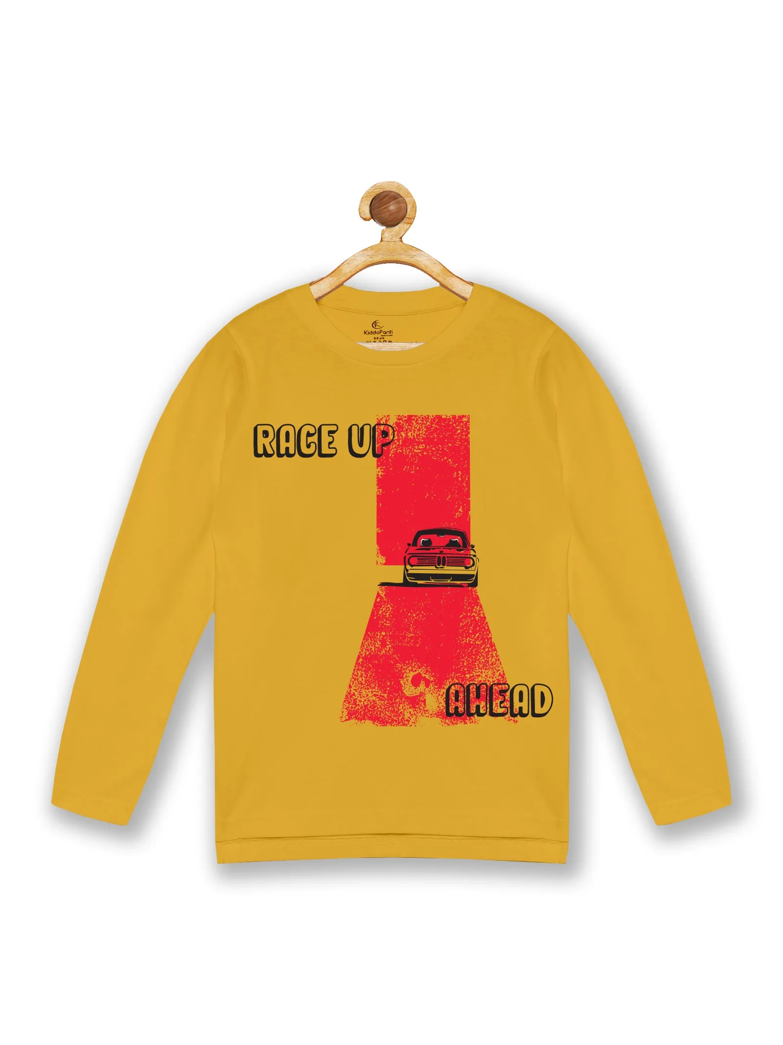 Boy's Printed Full Sleeve Round Neck Tee Pack of 2