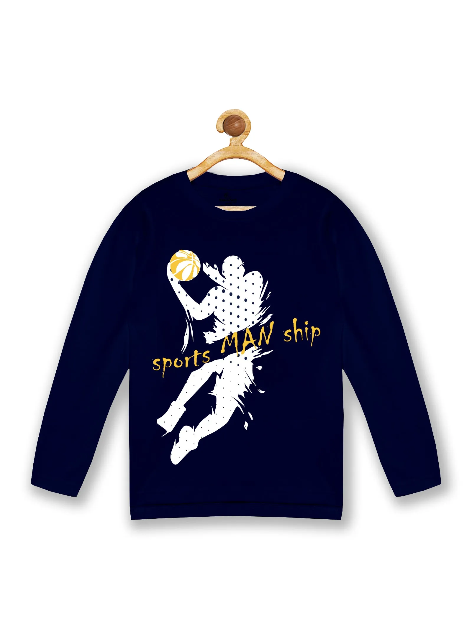 Boy's Printed Full Sleeve Round Neck Tee Pack of 2