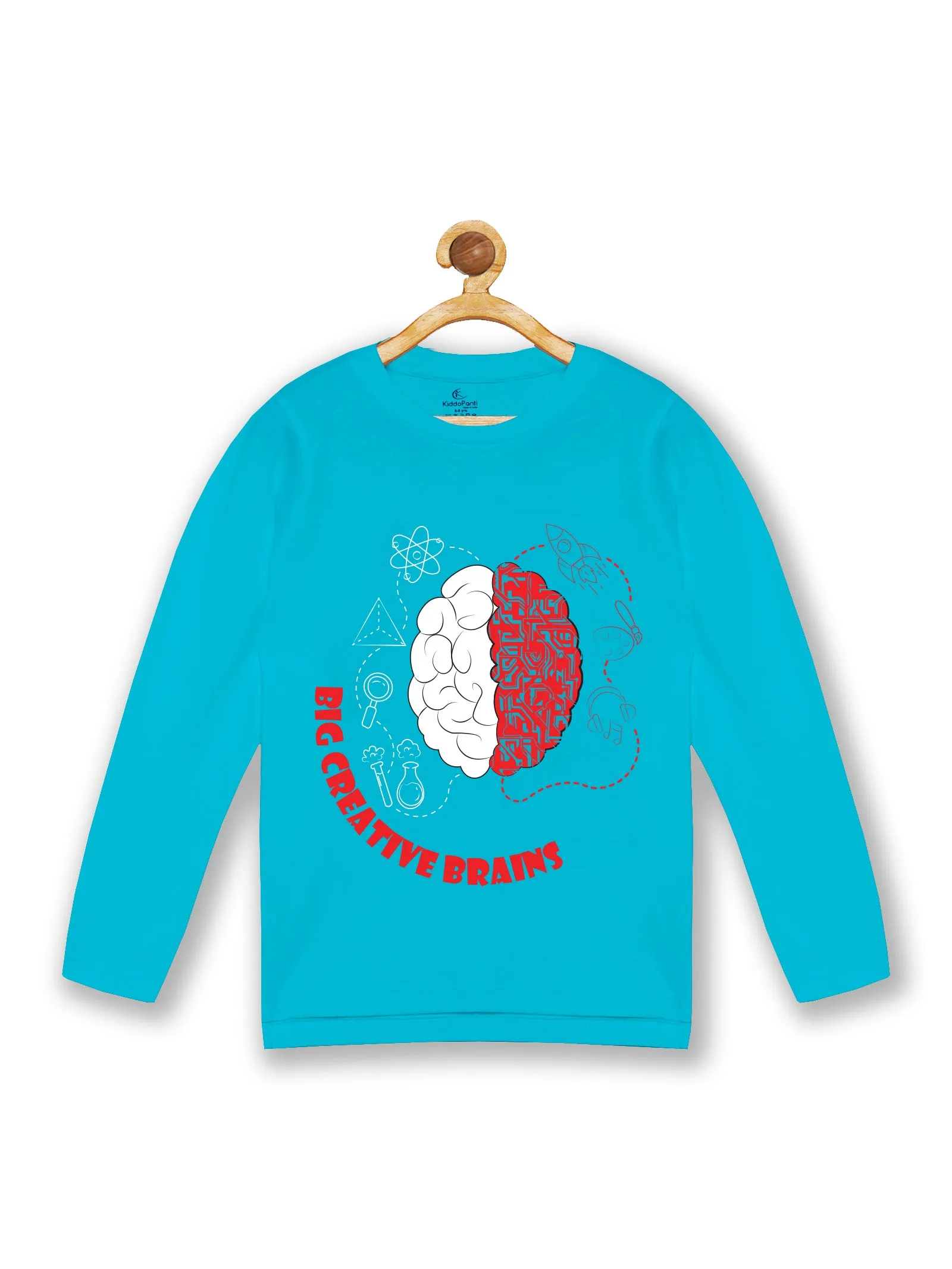 Boy's Printed Full Sleeve Round Neck Tee Pack of 2
