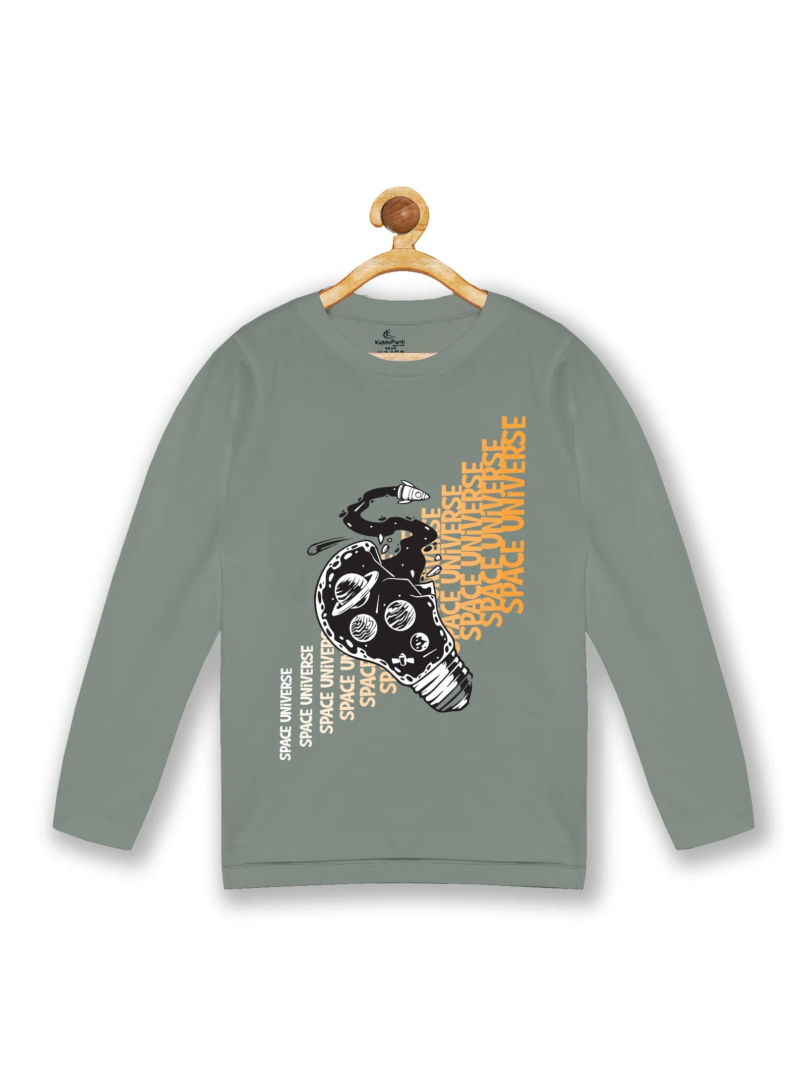 Boy's Printed Full Sleeve Round Neck Tee Pack of 2
