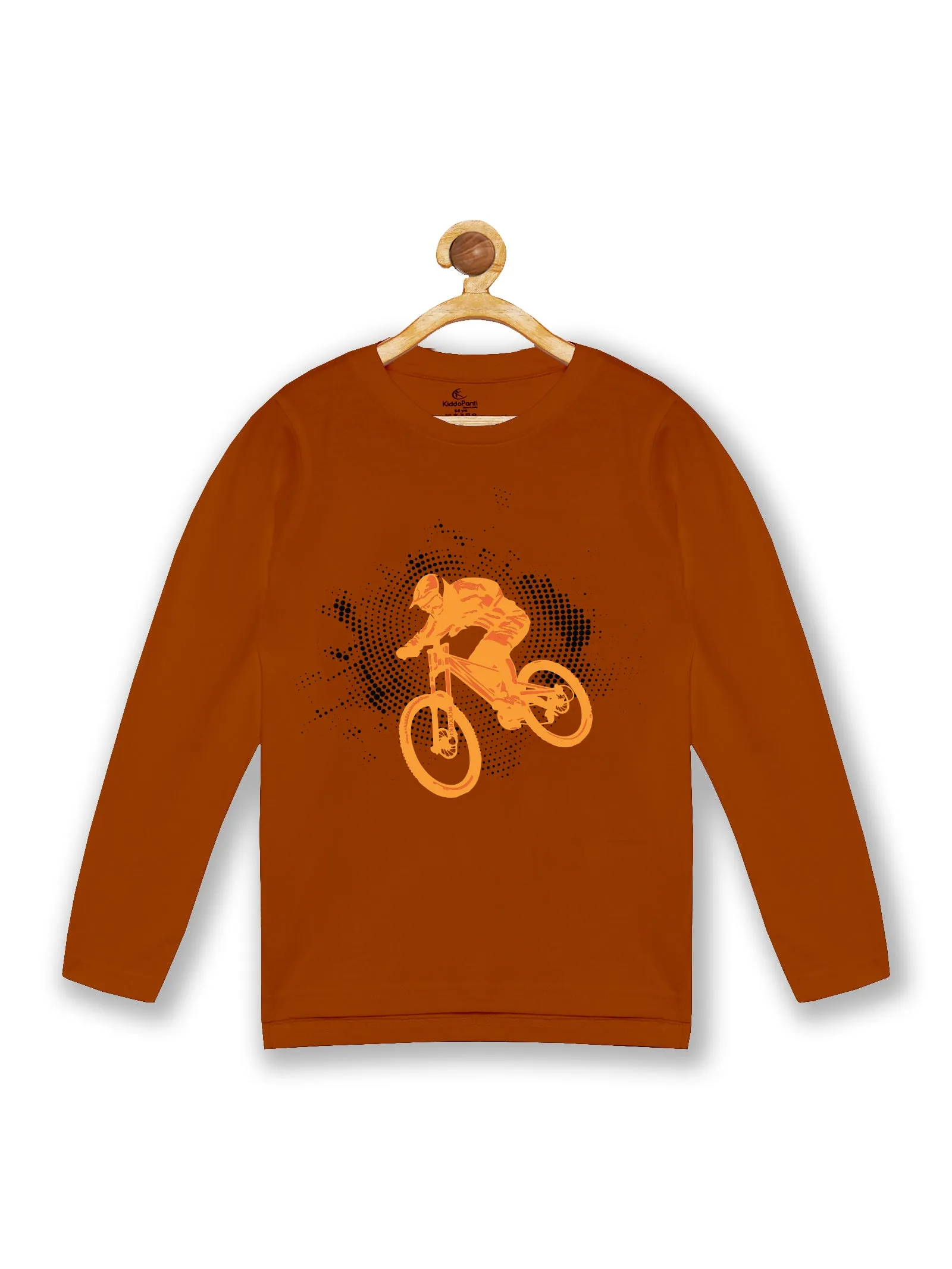 Boy's Printed Full Sleeve Round Neck Tee Pack of 2