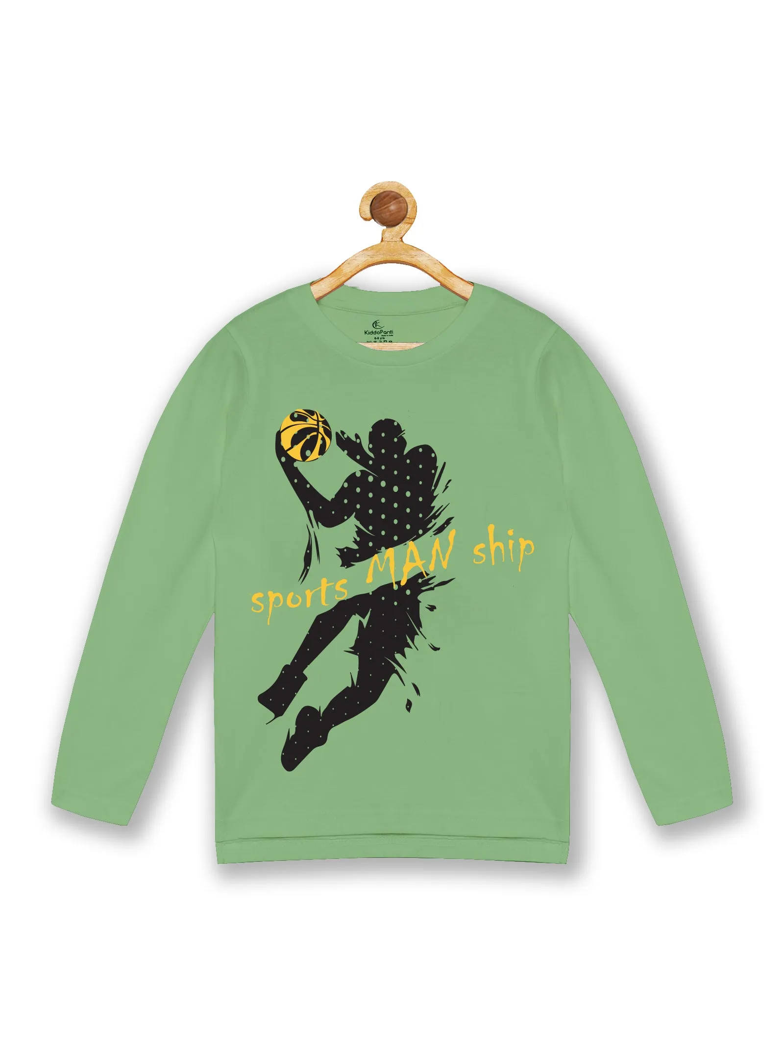 Boy's Printed Full Sleeve Round Neck Tee Pack of 2