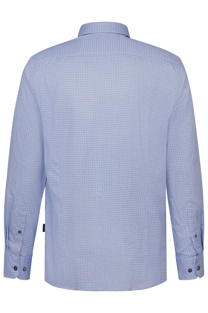 Bugatti Mens Shirt L/S 9350 310 Blue