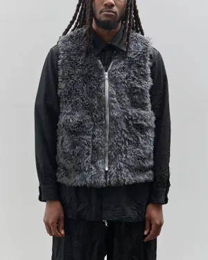Camiel Fortgens Zip Up Vest, Grey Wool