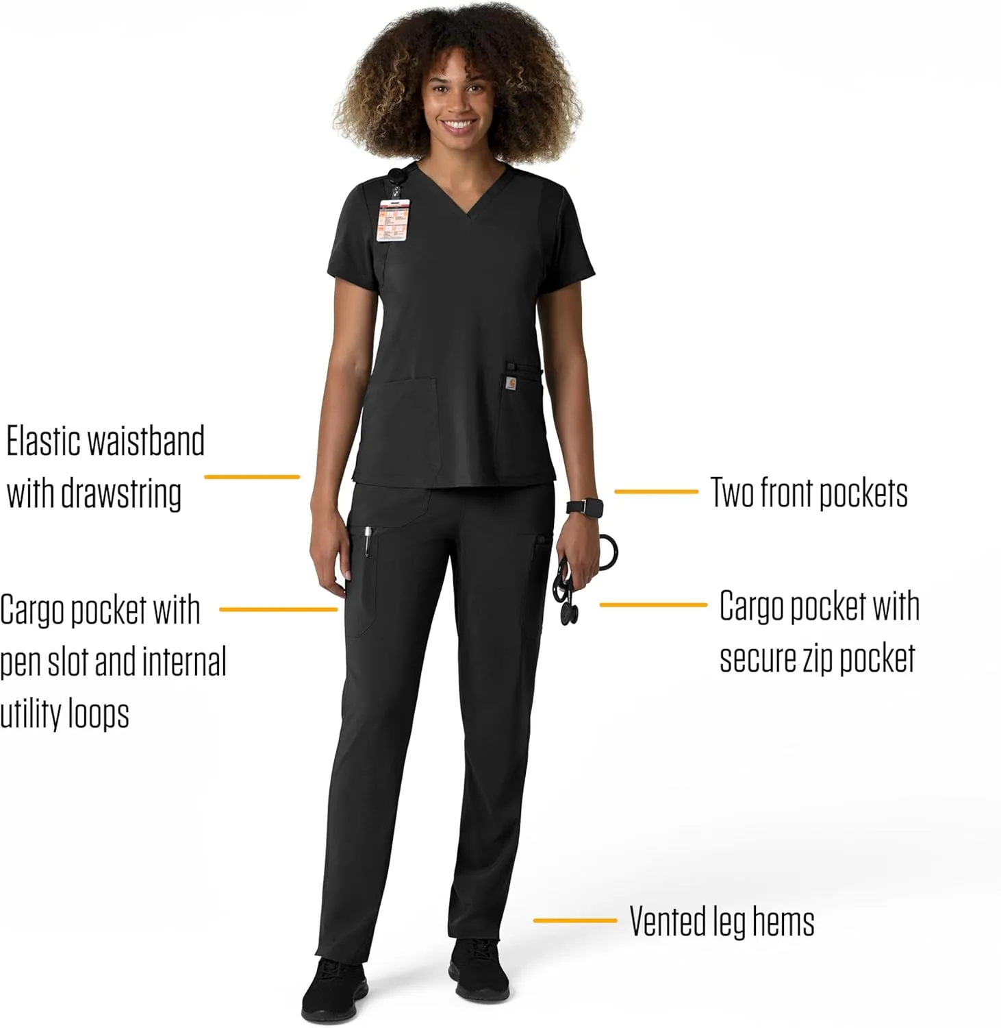 Carhartt Women's Straight Leg Cargo Scrub Pant