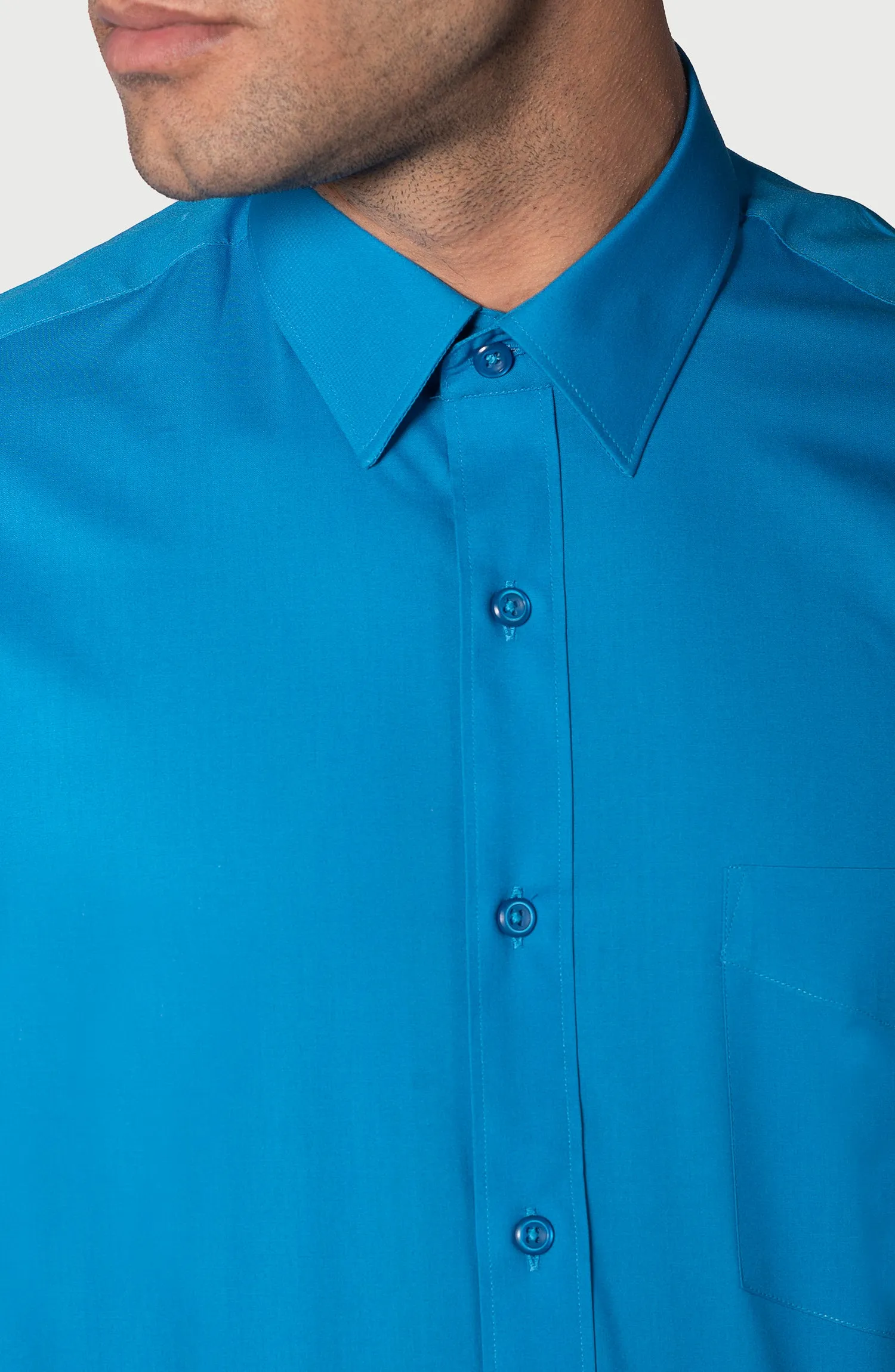Classic Blue Plain Shirt