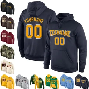Custom Stitched Green Gold Cream Gradient Fashion Sports Pullover Sweatshirt Hoodie Unisex-adult Men Women Youth Kids