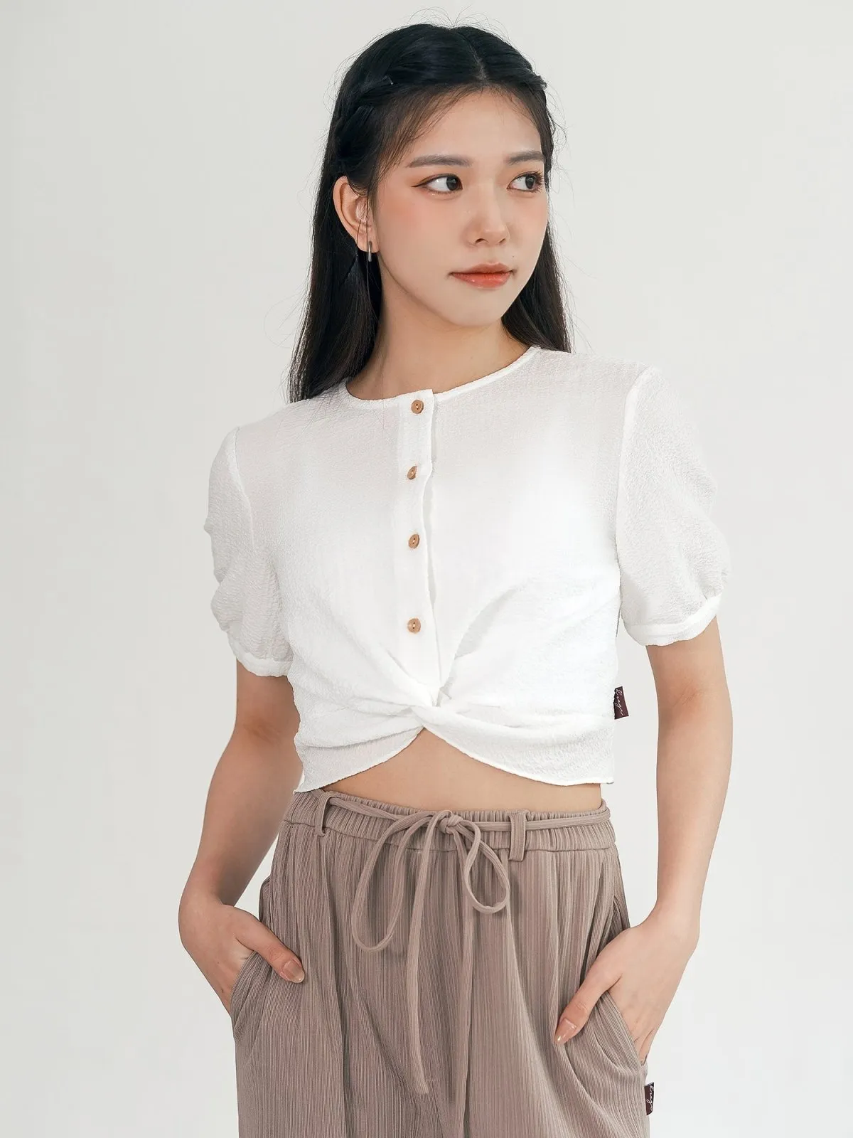 Diane Draped Wide Leg Pants (Long/ Short ver.)