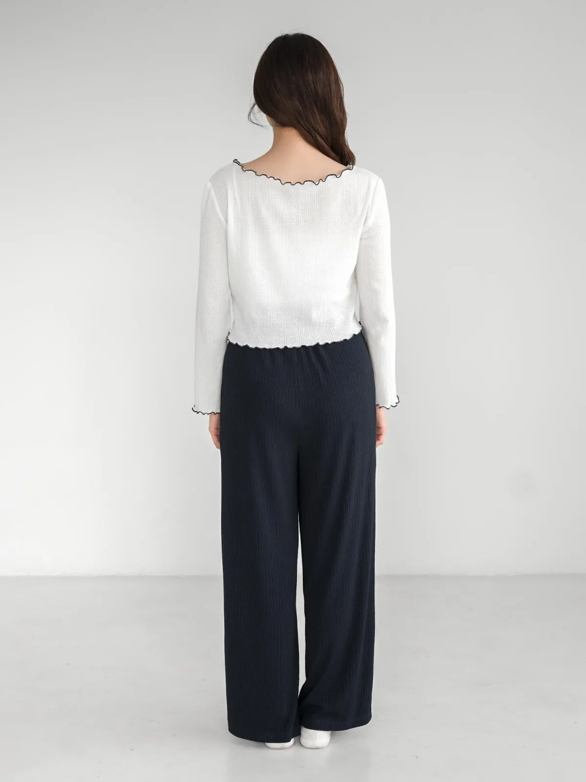 Diane Draped Wide Leg Pants (Long/ Short ver.)