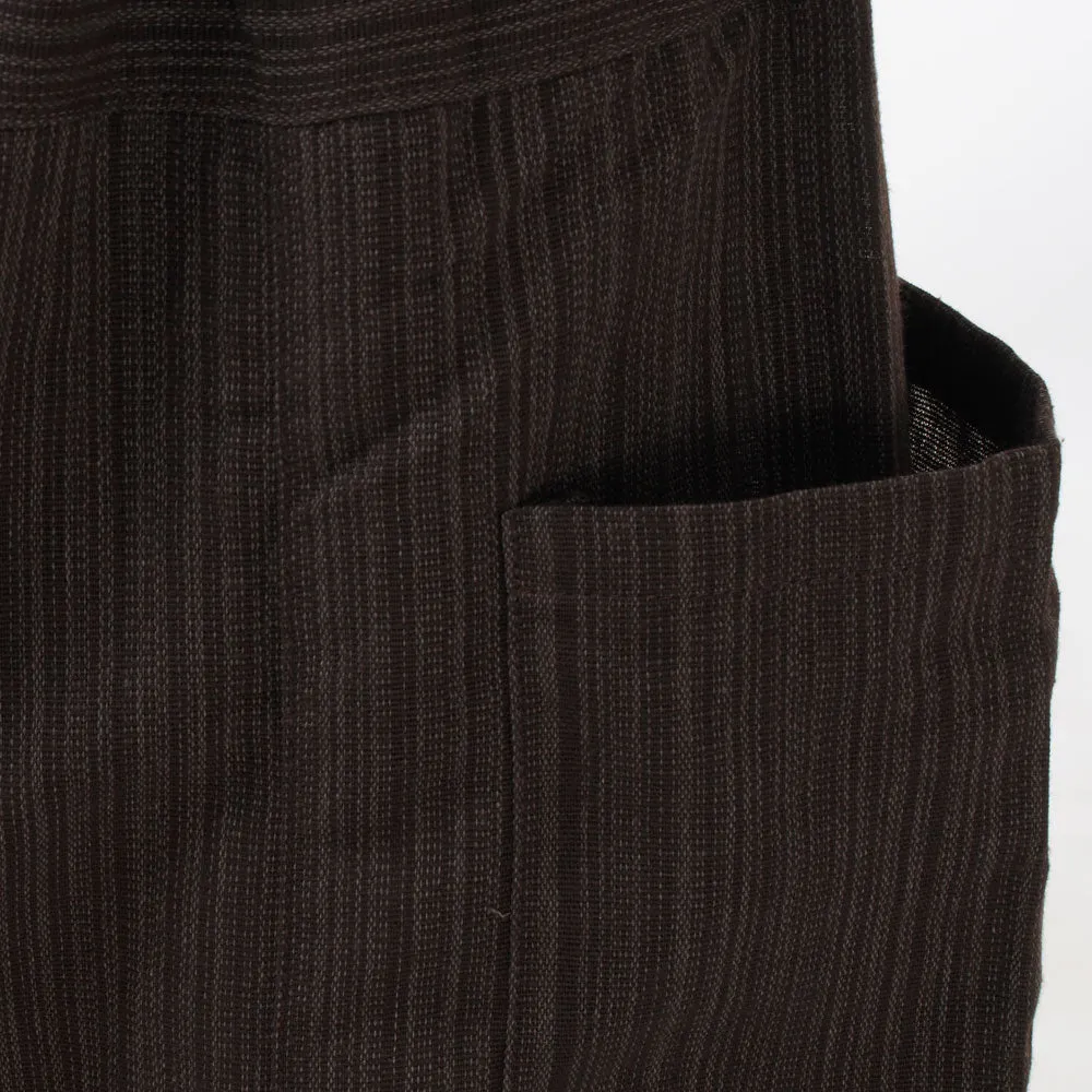 Earthy Brown Women's Pinstripe Harem Pants