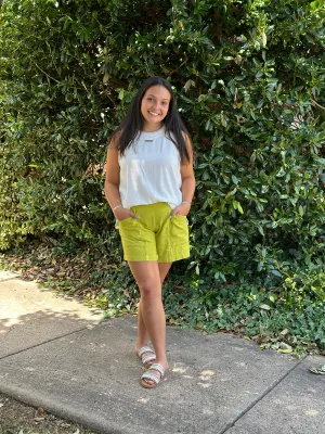 Favorite Shorts in Pickle Green
