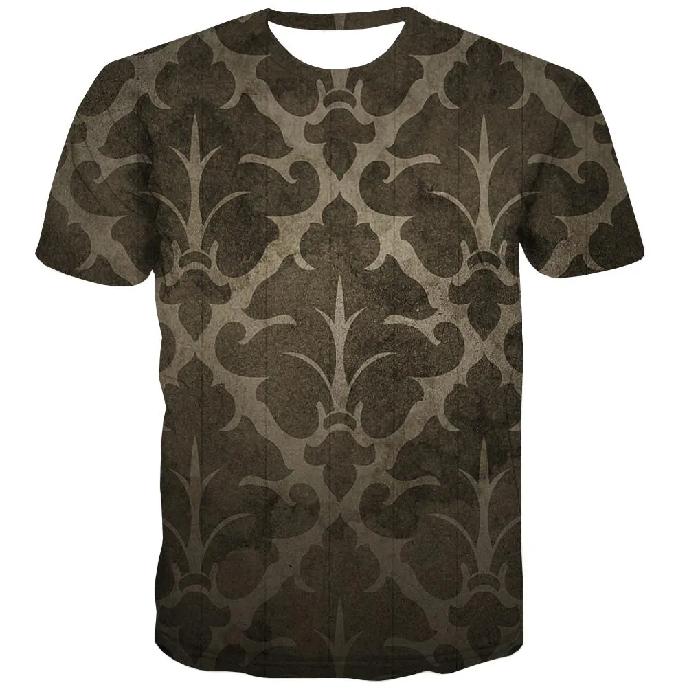 geometric symmetrical texture t shirt special texture Print clothes art costume Cool men different