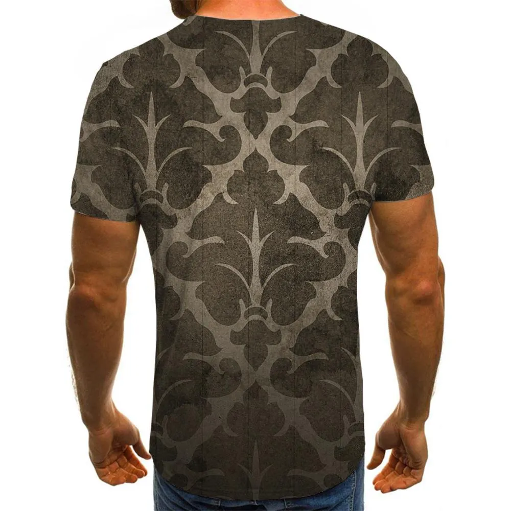 geometric symmetrical texture t shirt special texture Print clothes art costume Cool men different
