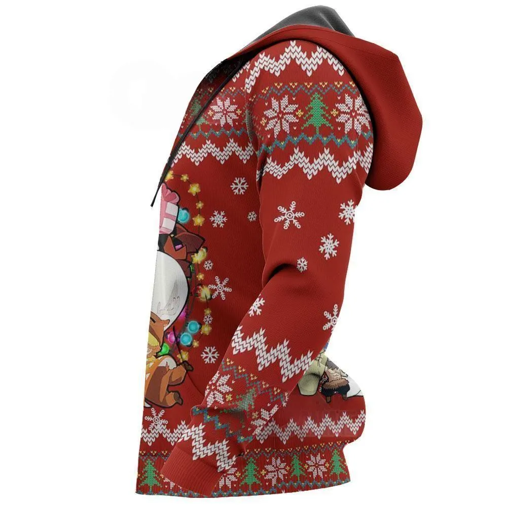 Giftngon - Demon Slayer Ugly Christmas Sweater Kimetsu No Yaiba Xmas Gift For Kids