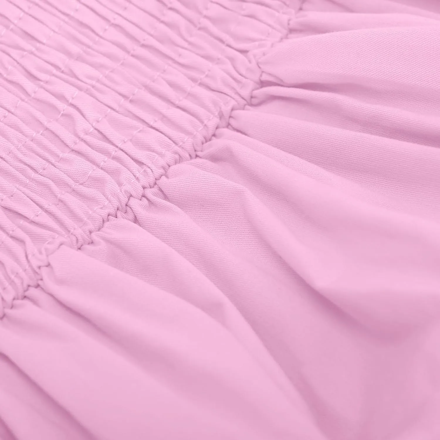 Girls Casual Dress Summer Flutter Sleeve Swing Dresses Kids Smocked Ruffle Mini Skirts Solid Color Tiered Sundress