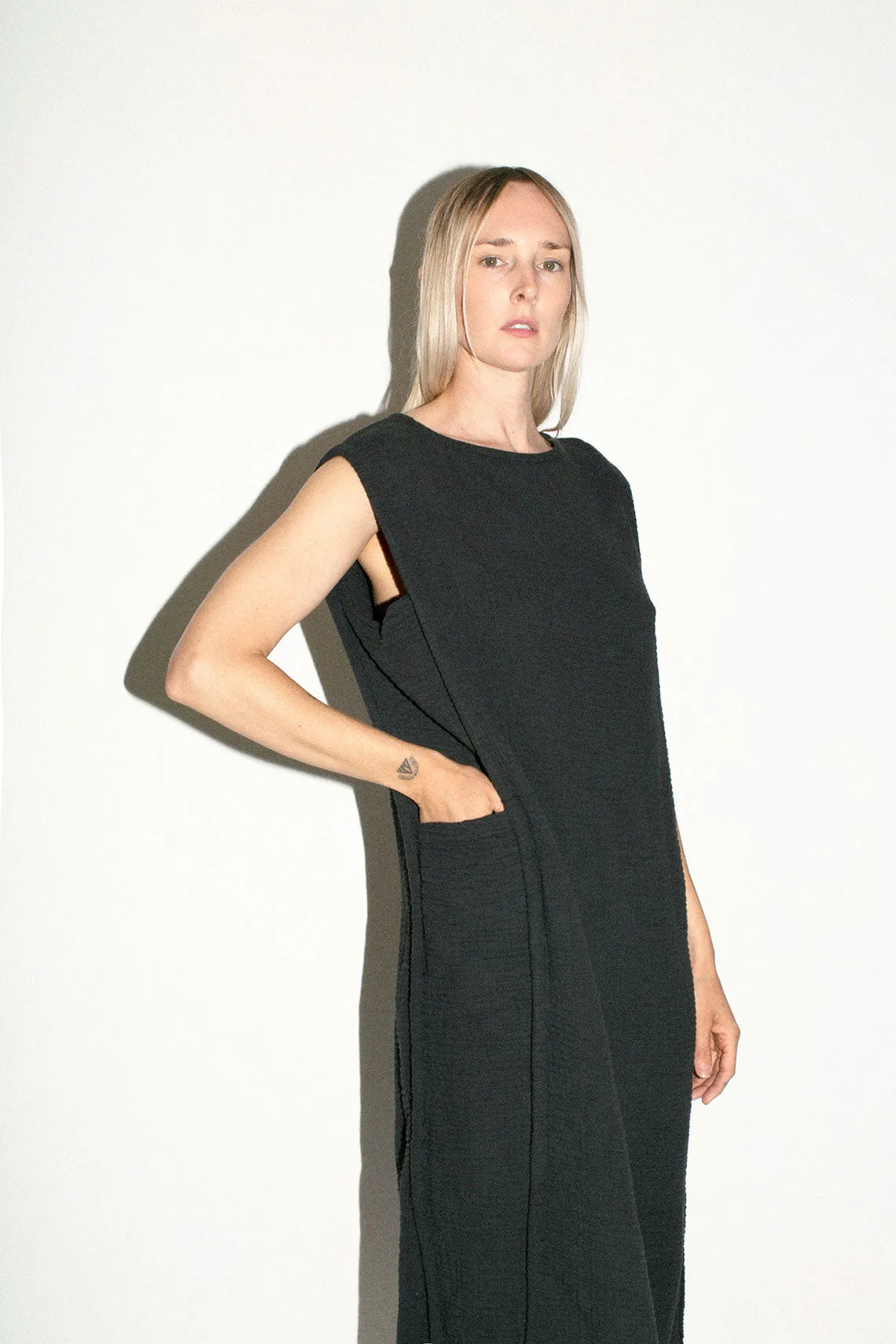 Graphite Side Corded Dress