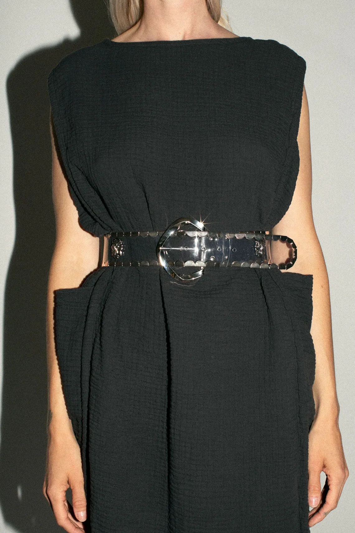 Graphite Side Corded Dress
