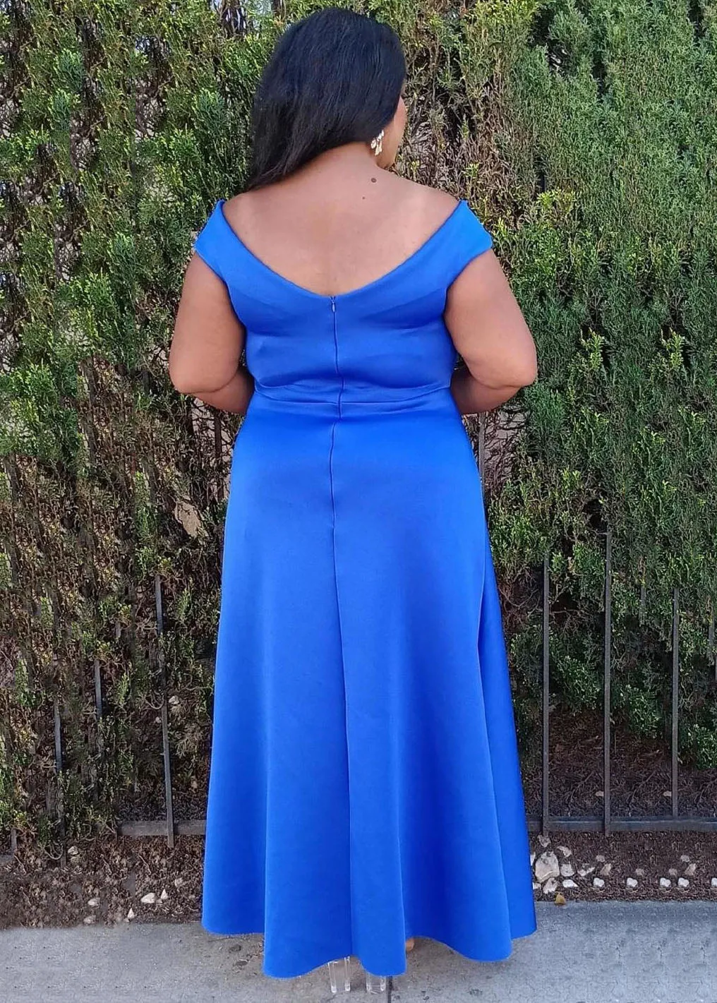 Hi Curvy  Plus Size Women Off Shoulder Flare Maxi Dresses