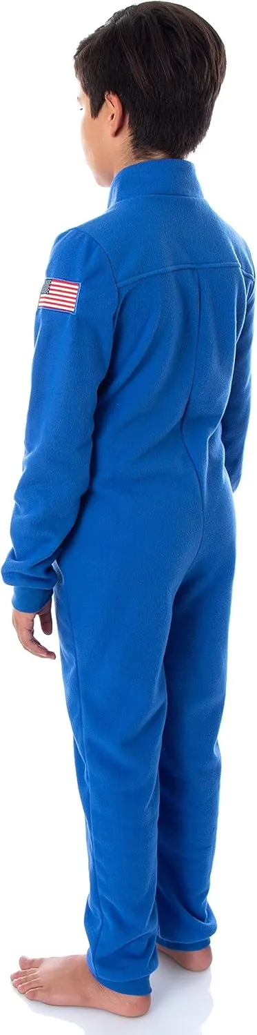 INTIMO NASA Boys' Meatball Space Shuttle Patch One Piece Astronaut Space Suit Pajama Union Suit