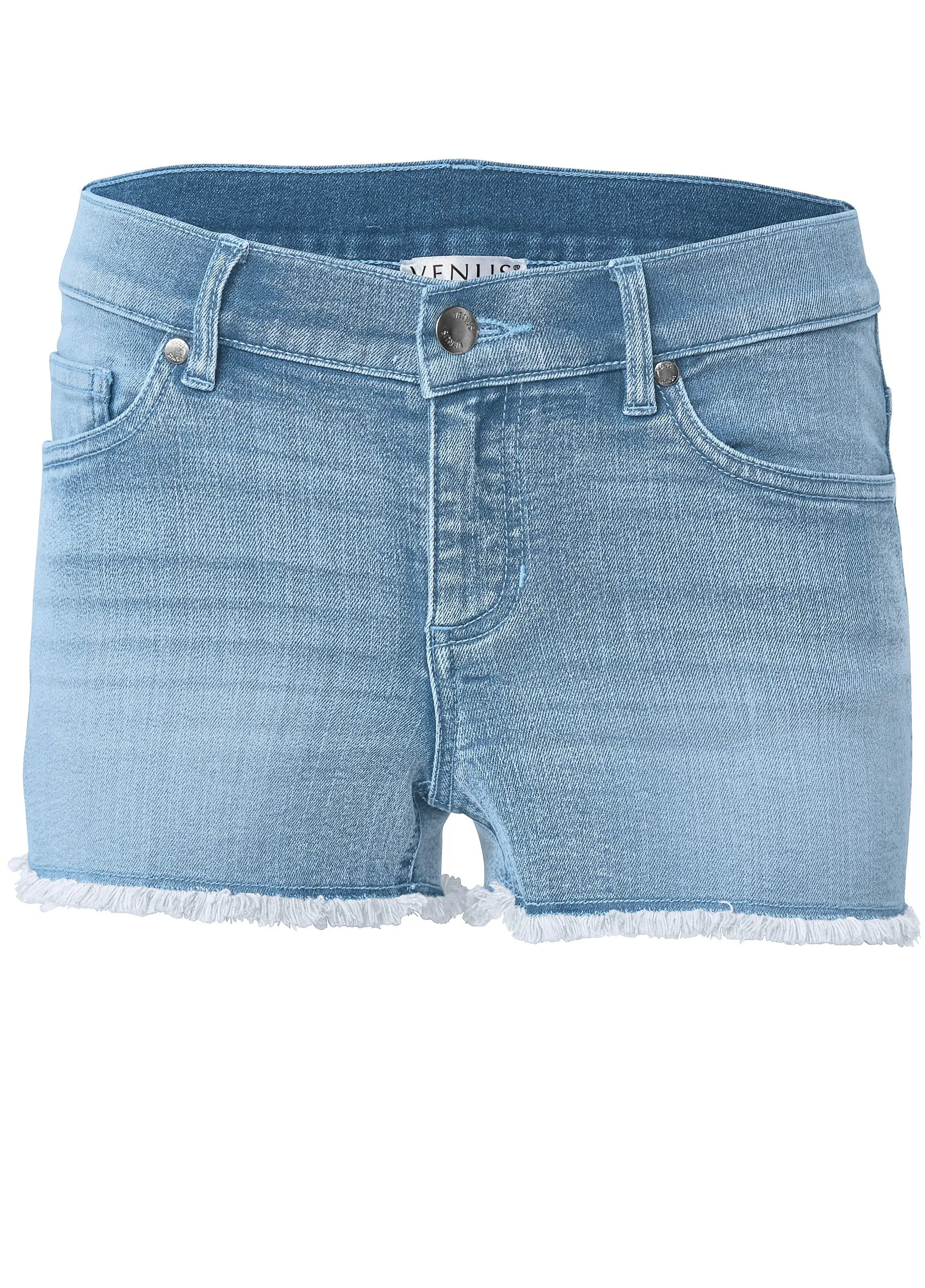 Jessica Cutoff Denim Shorts - Light Wash