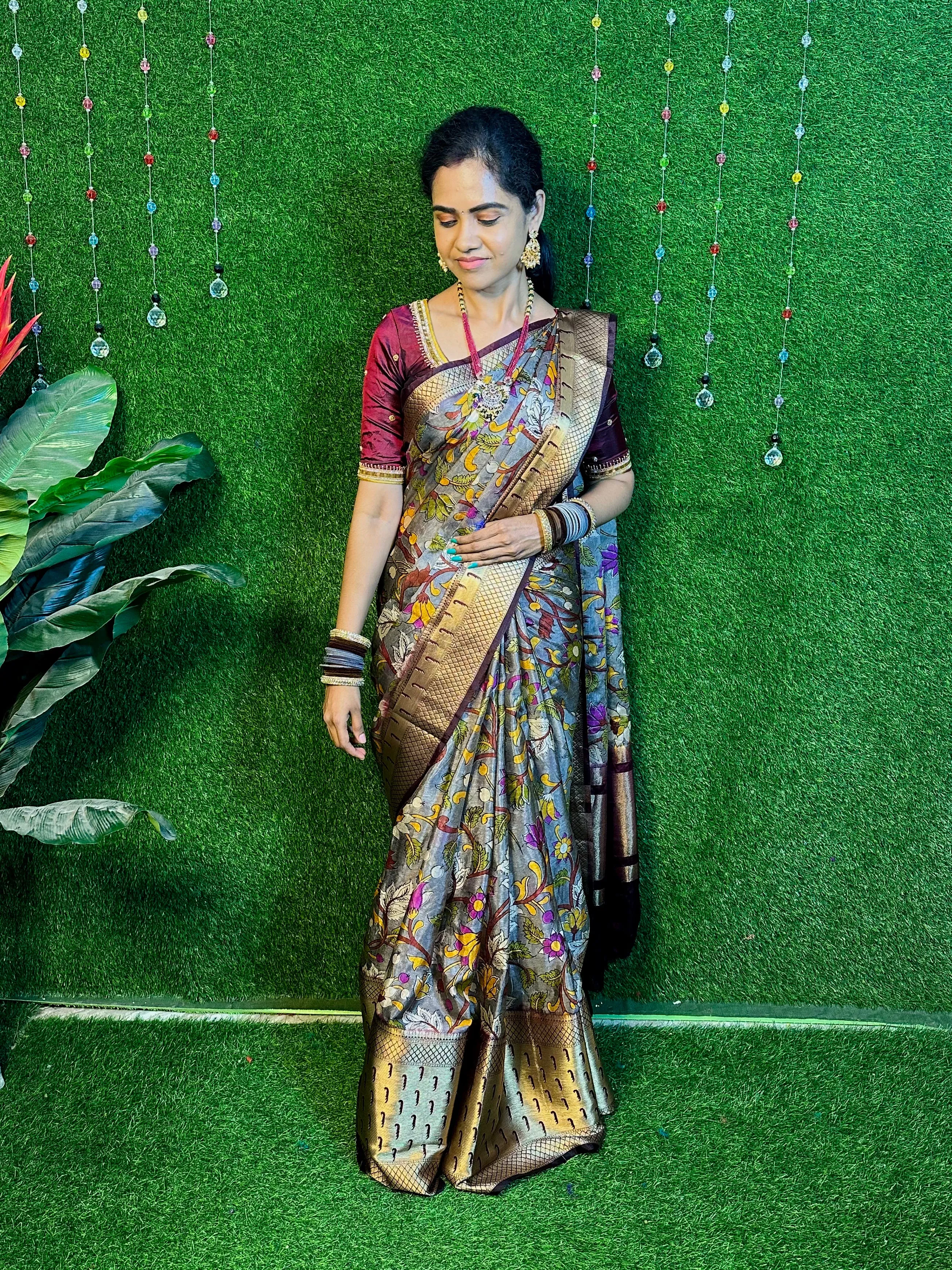 Kalamkari saree YYY