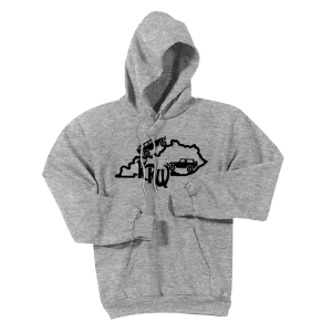 Kentucky Rebel Wranglers Black Logo Sweatshirts