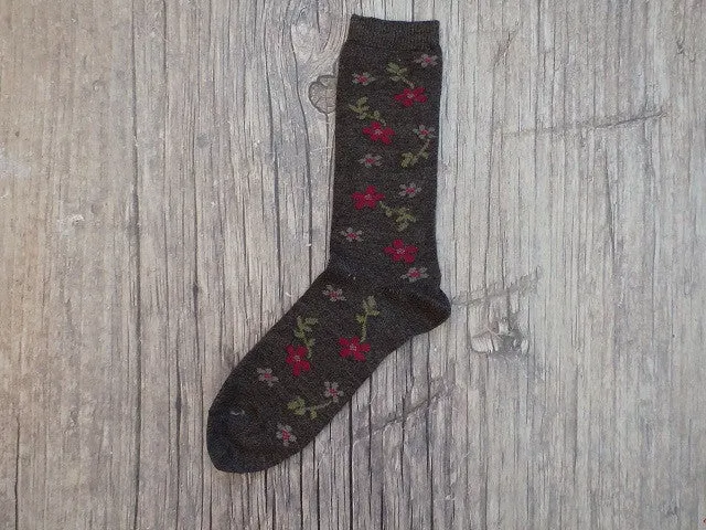 LW Icon - Flower Vine Alpaca Sock