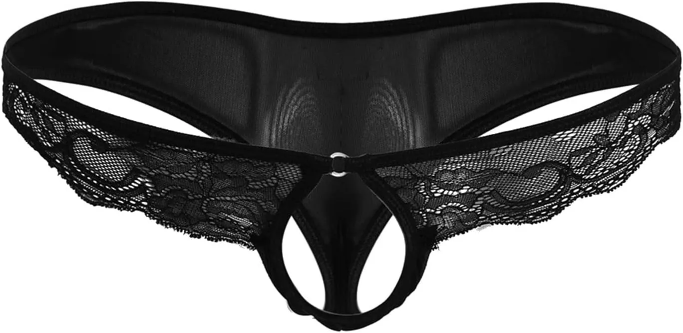 Men's Jockstrap Underwear Low Rise Elastic Waistband Open Front Briefs Sexy Bulge Enhancing Gym Workout Pouch Jock Briefs