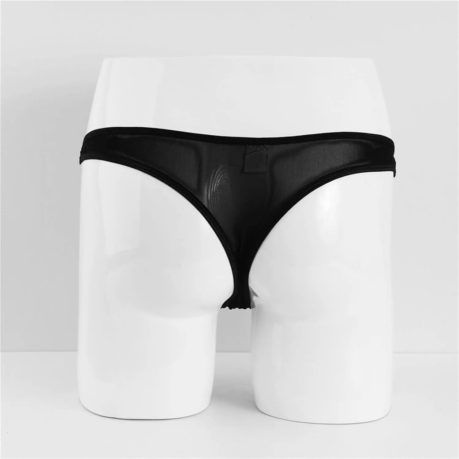 Men's Jockstrap Underwear Low Rise Elastic Waistband Open Front Briefs Sexy Bulge Enhancing Gym Workout Pouch Jock Briefs