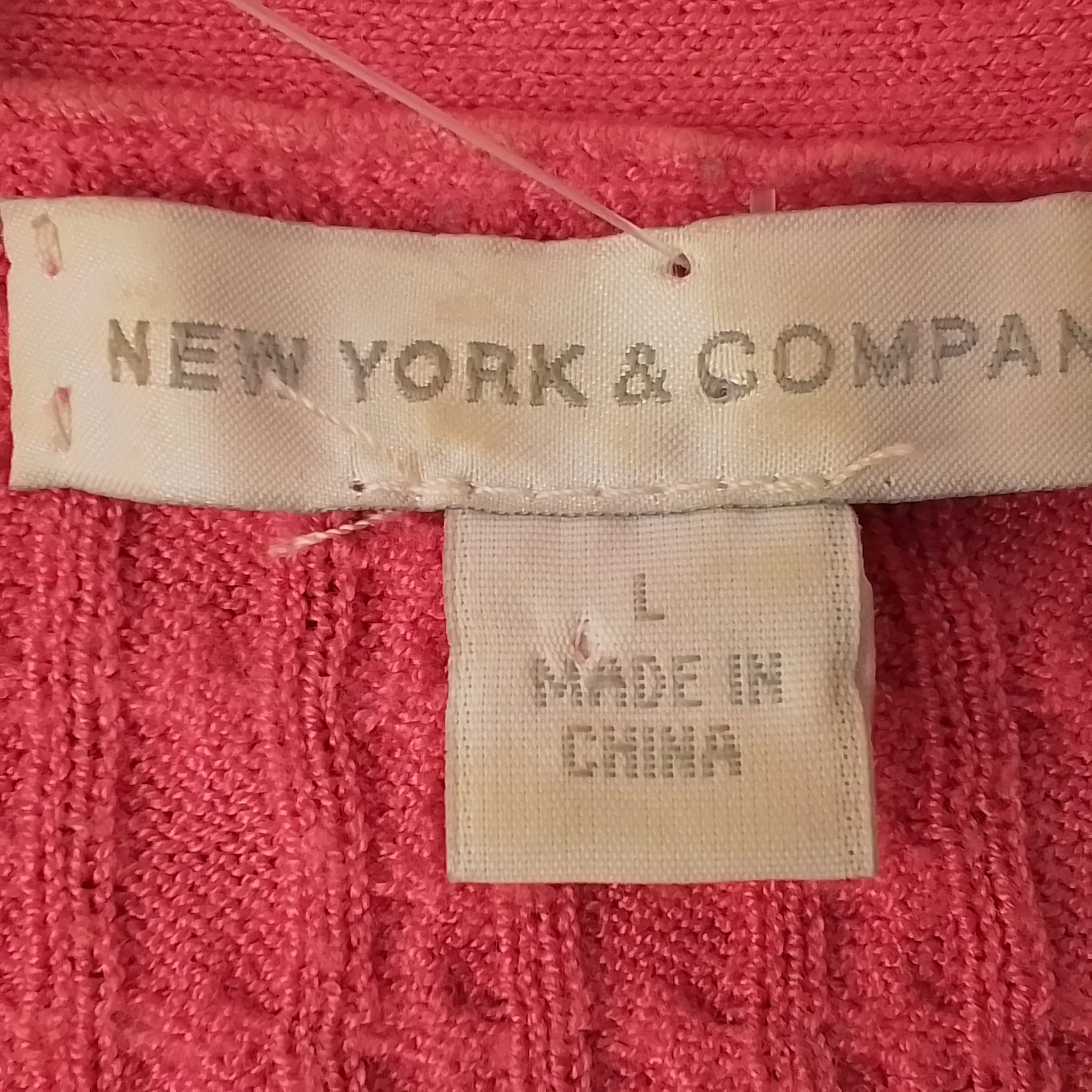 New York & Company Women's Pink Sweater