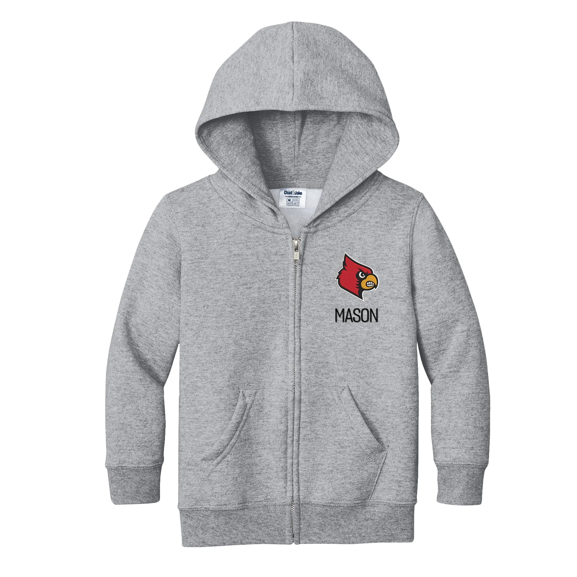 Personalized Louisville Cardinals Toddler Full-Zip Sweatshirt