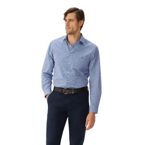 R.M.Williams Classic Mens Shirt - Blue Check