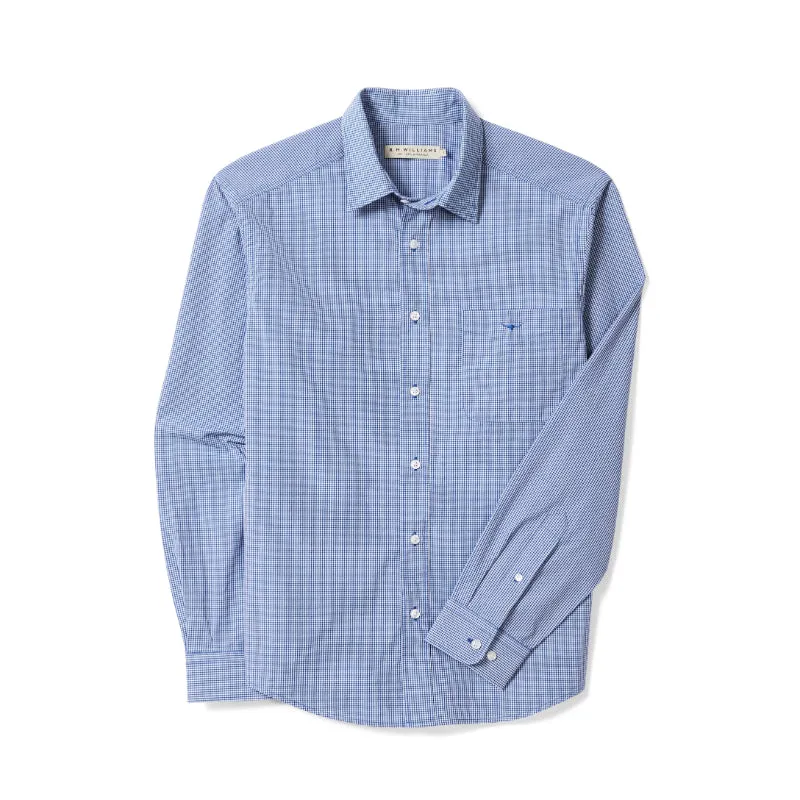 R.M.Williams Classic Mens Shirt - Blue Check