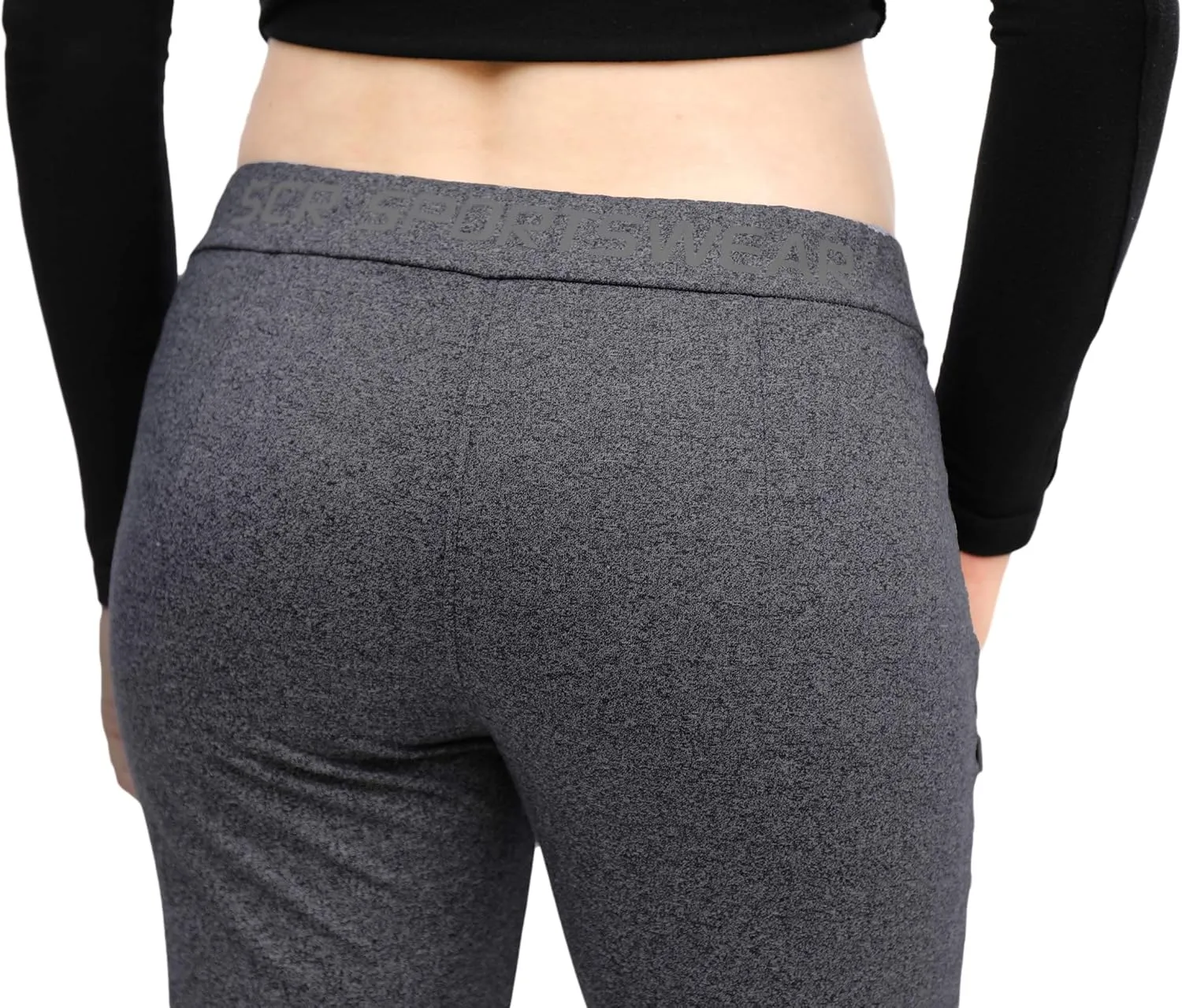 SCR SPORTSWEAR 28/30/32/34 Inseam Tall Petite Regular Plus Size S-4X Athletic Pants for Women with Zipper Pockets High Waist