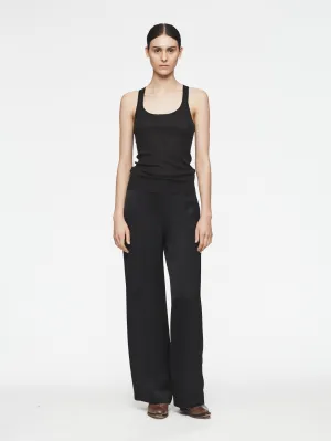 Skinny Rib Cami in Black
