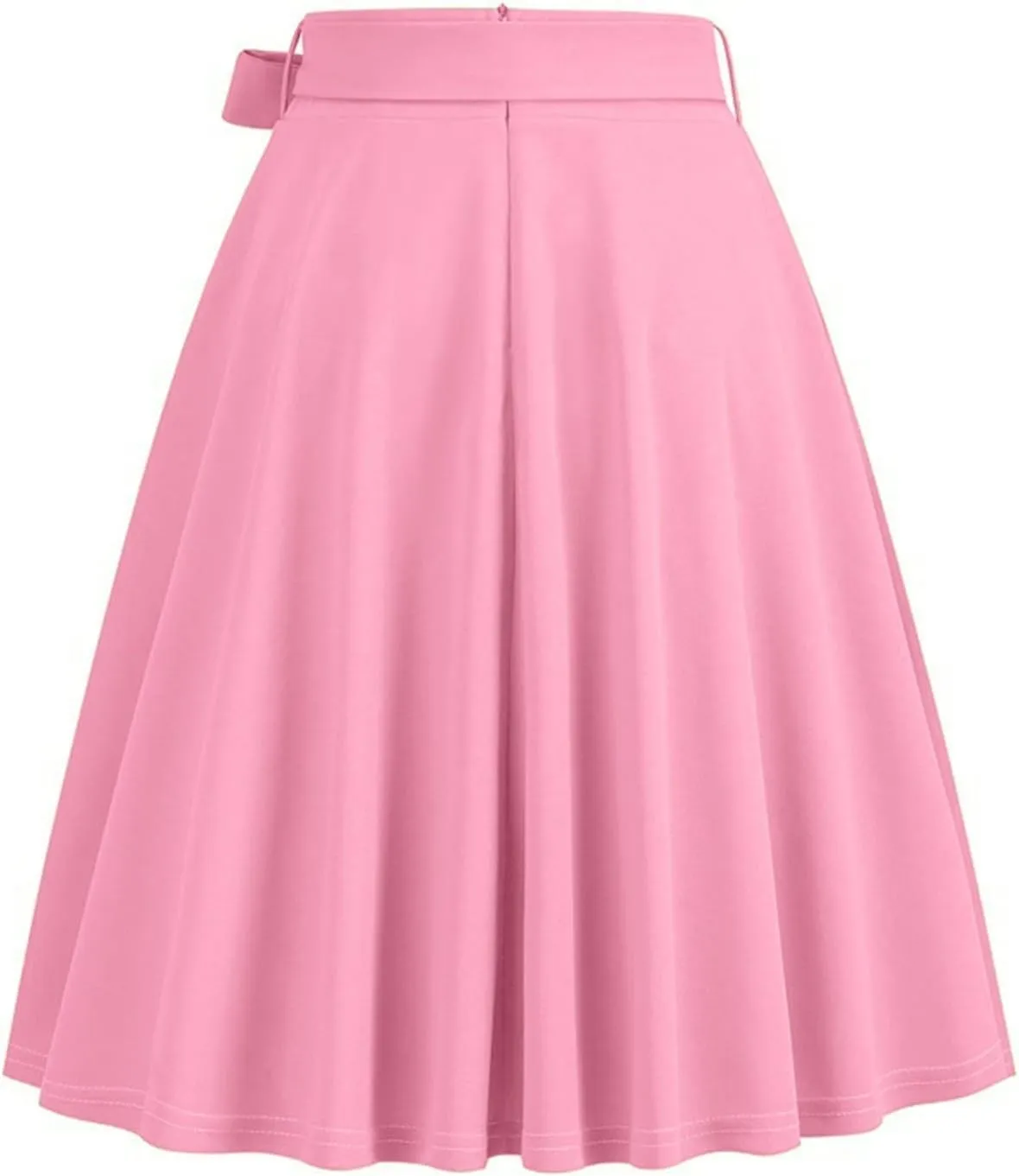 Skirts for Women Knee Length Summer Vacation Comfy Pleated a Line Skirts High Waisted Swing Skater Skirt