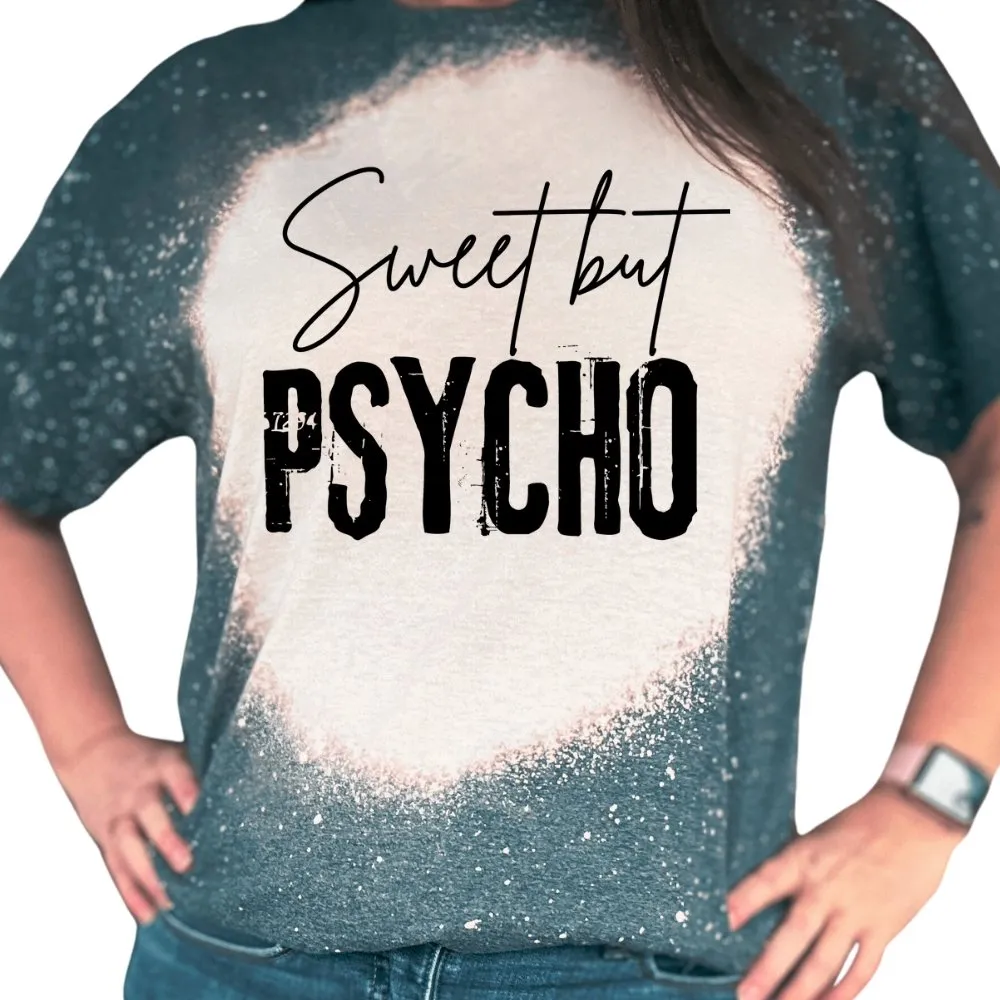 Sweet but Sarcastic Bleached T-Shirt