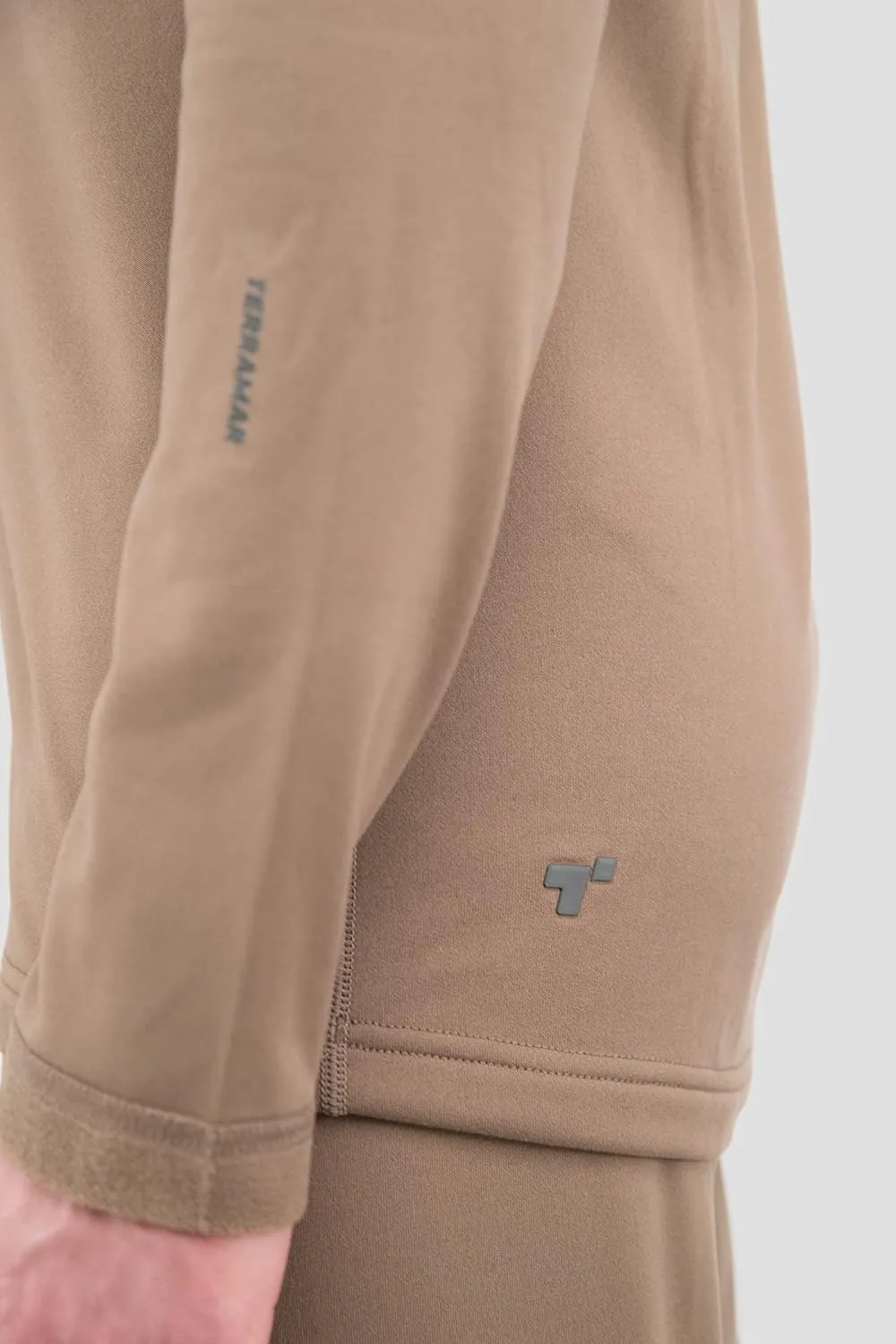 Terramar Men's Military Fleece Long Sleeve Crew