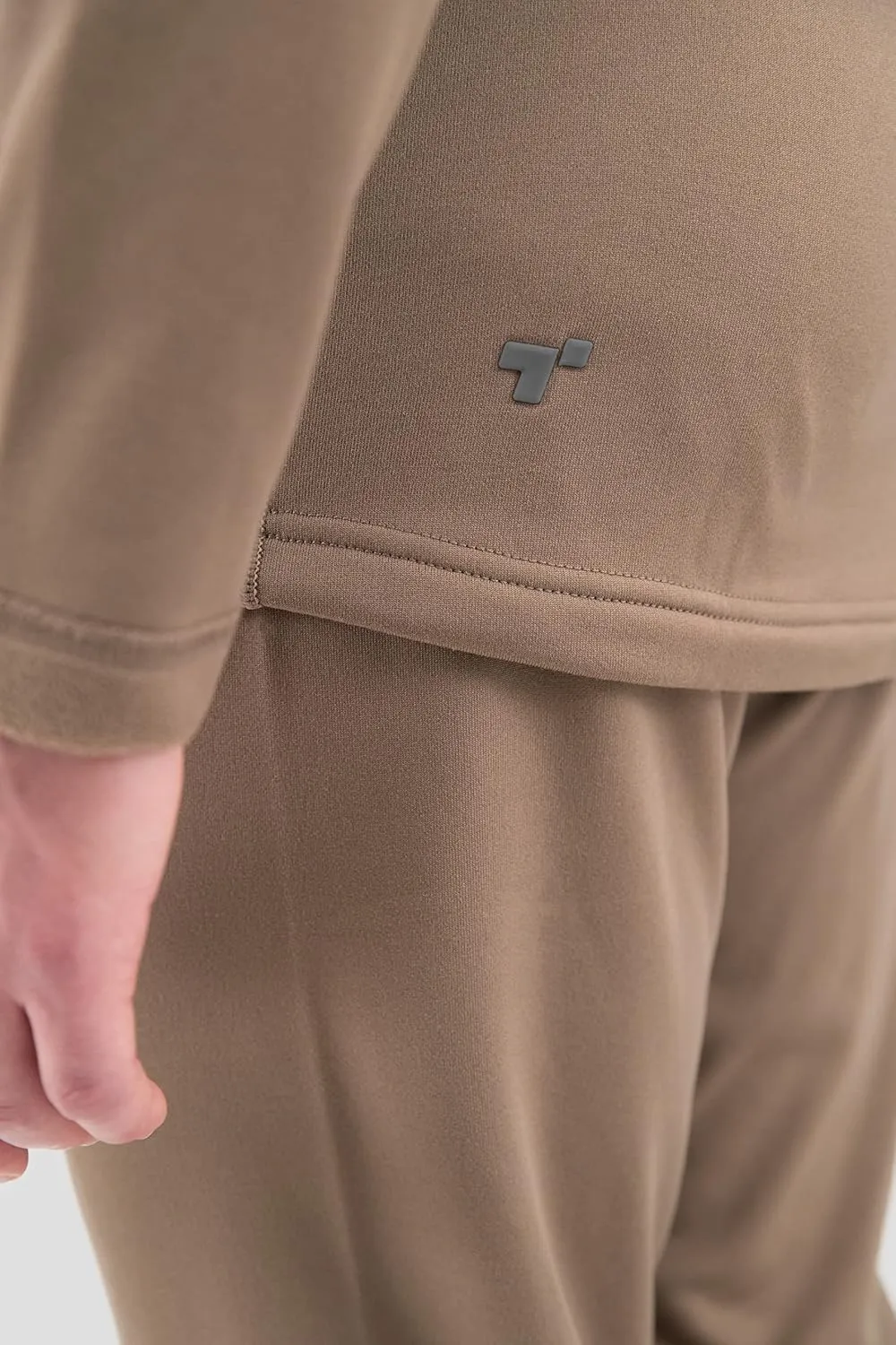 Terramar Men's Military Fleece Long Sleeve Crew