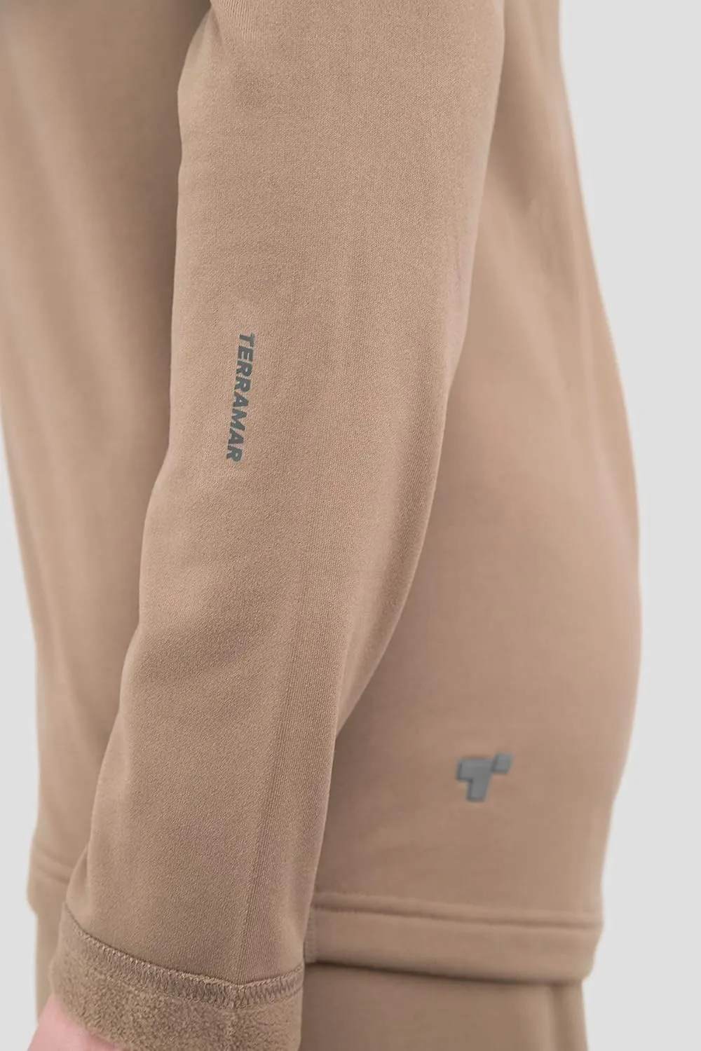 Terramar Men's Military Fleece Long Sleeve Crew