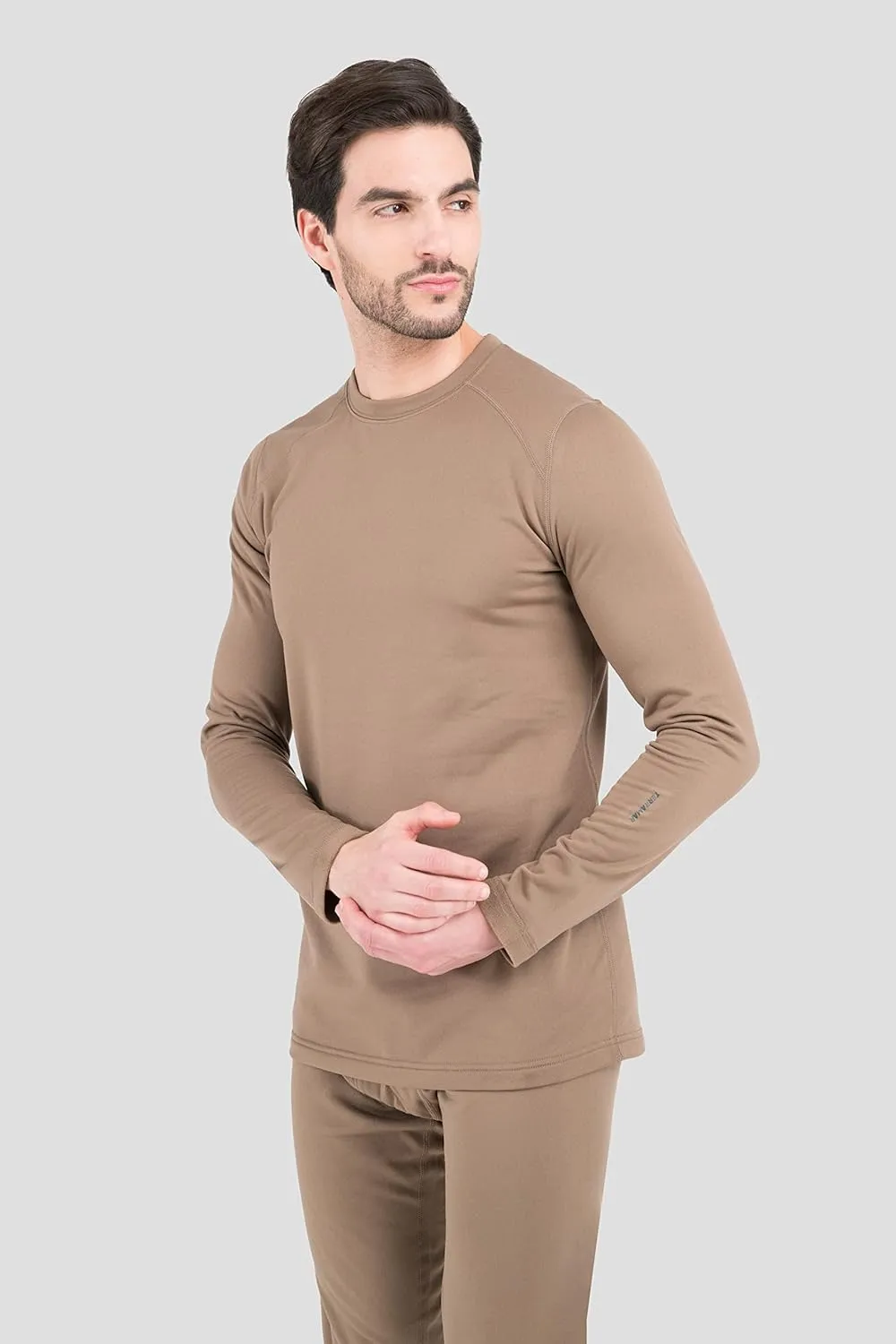 Terramar Men's Military Fleece Long Sleeve Crew
