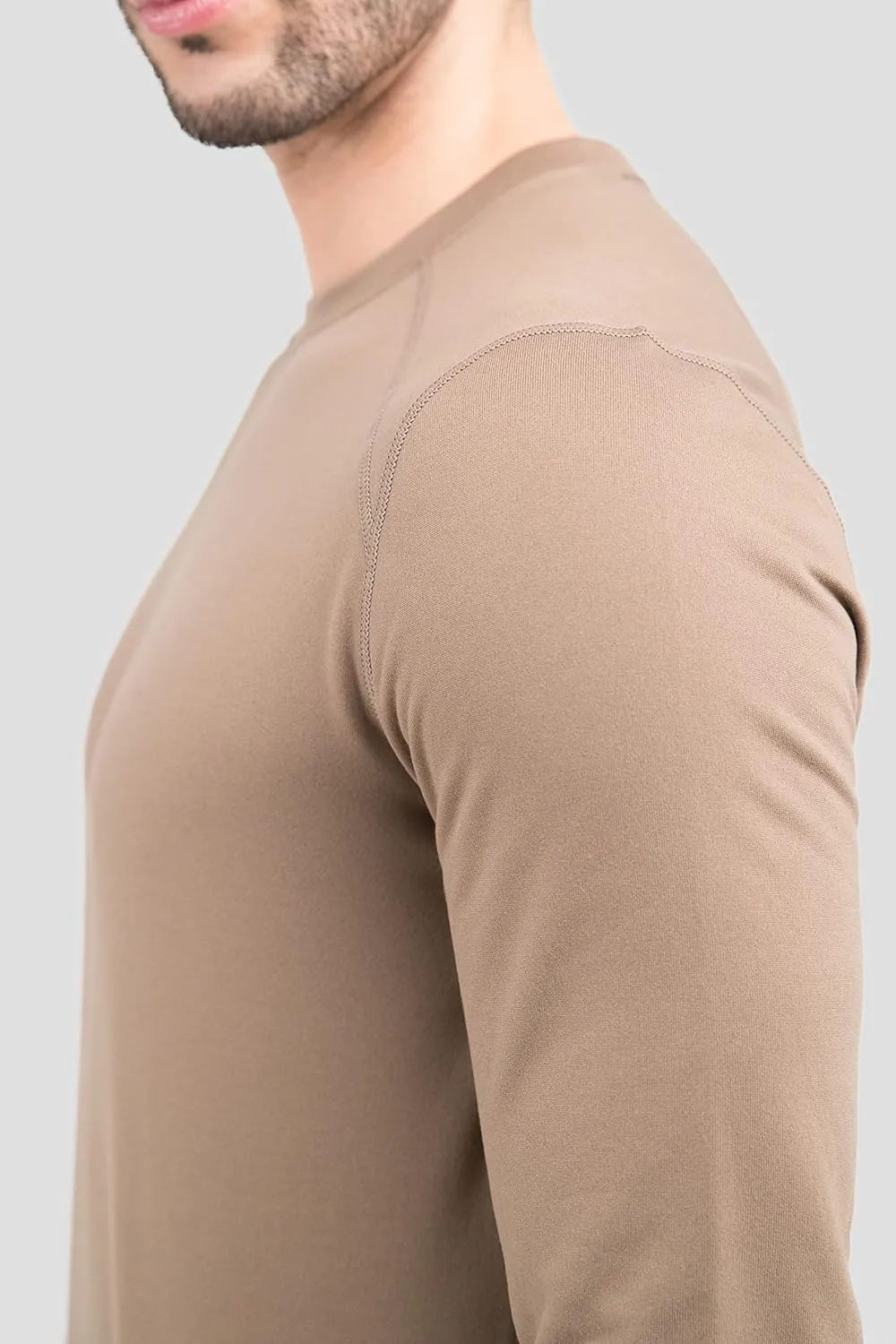 Terramar Men's Military Fleece Long Sleeve Crew