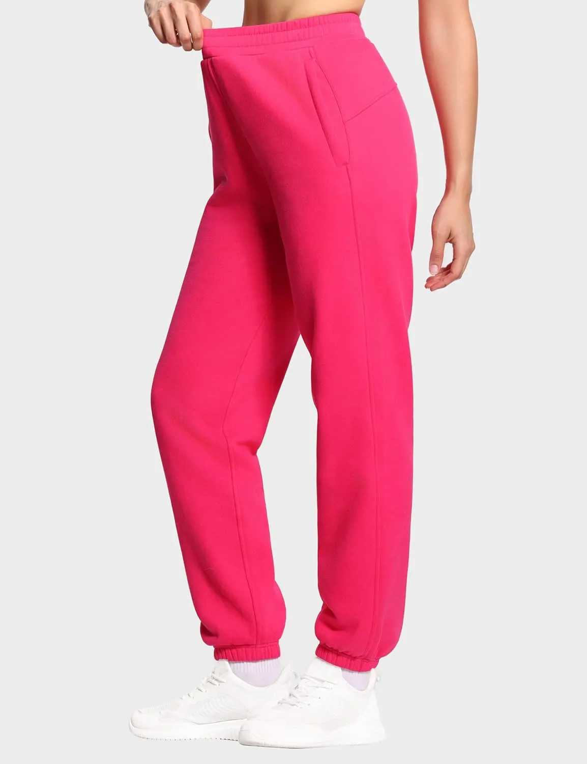 THE GYM PEOPLE Women's Fleece Sweatpants Warm Workout Joggers Pants with Pockets