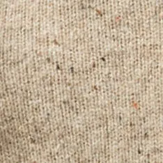The Lodge Sweater in Sand Donegal