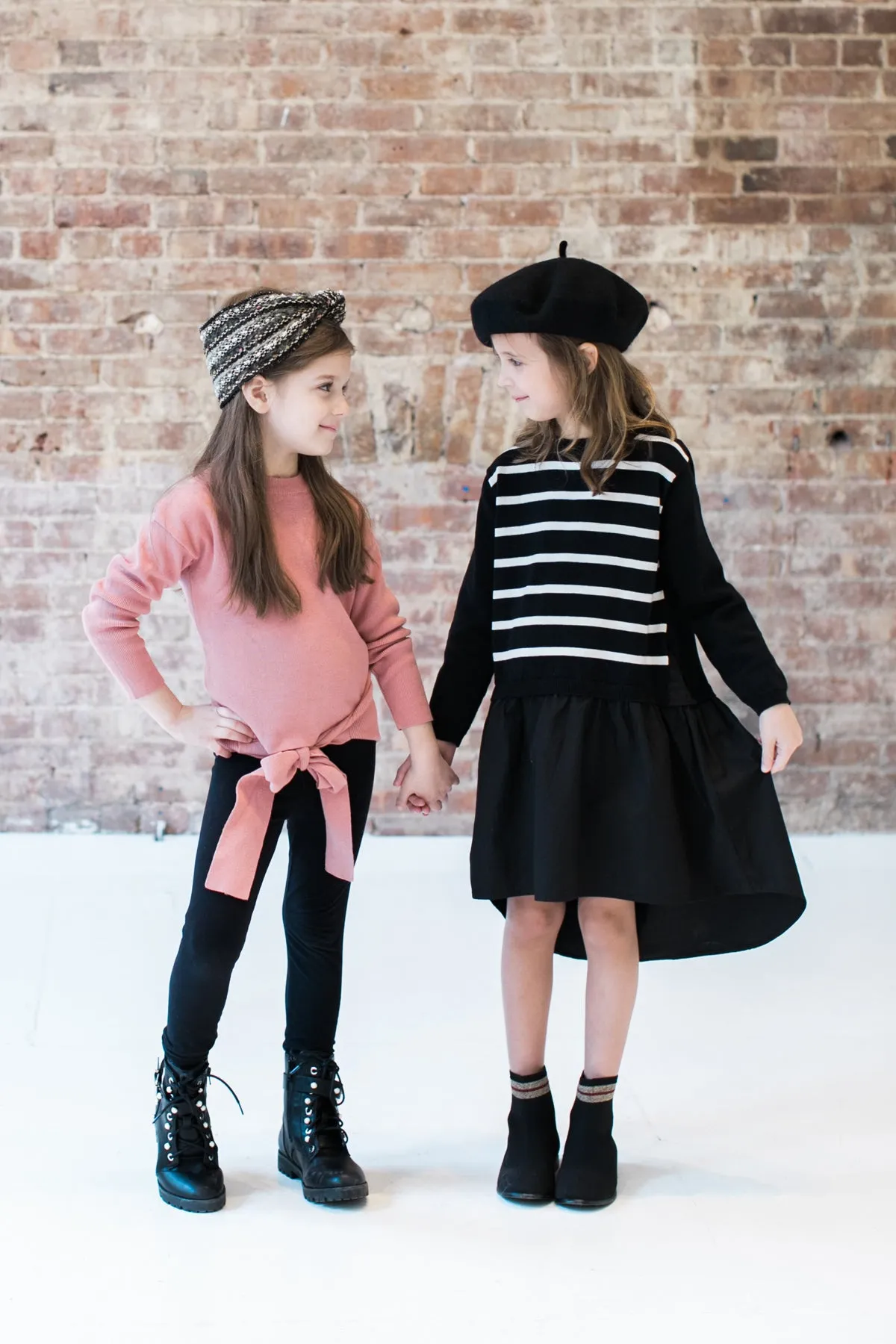 Vierra Rose Dominic Combo Hi-Low Girls Dress - Black (Size 2 left)