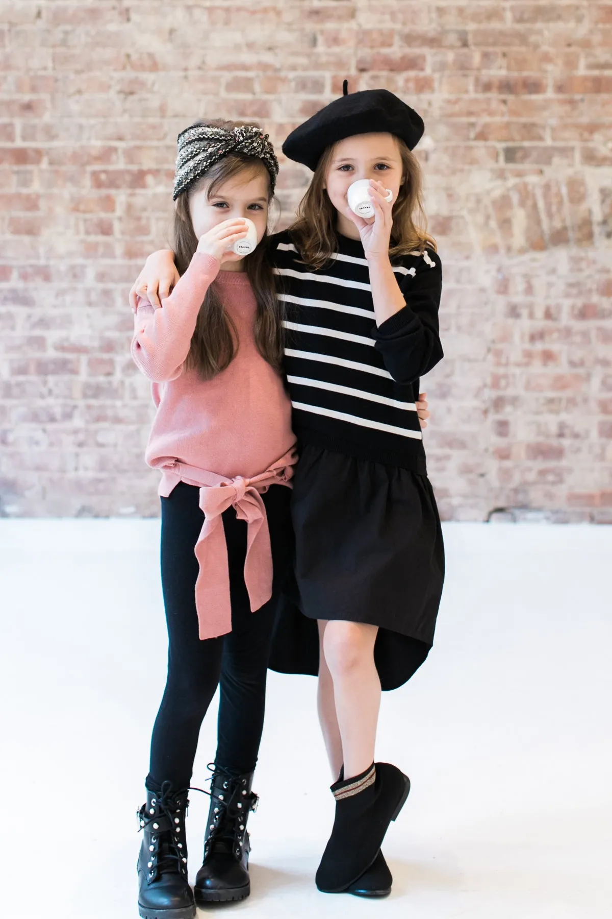 Vierra Rose Dominic Combo Hi-Low Girls Dress - Black (Size 2 left)